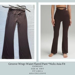 (6) Lululemon Groove Pant Espresso Asia Fit